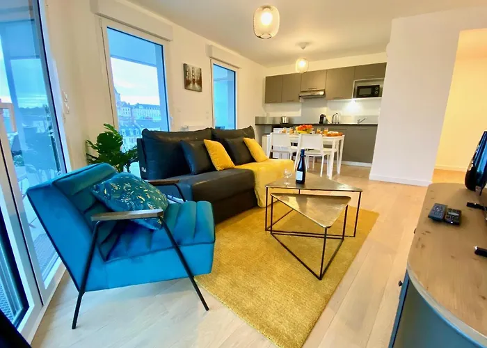 Apartman Presqu'ile De Caen, Terrasse & Parking Caen